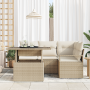 Conjunto de Sofás de Jardín de 5 Piezas con Cojines Ratán Beige von , Outdoor-Sofas - Ref: Foro24-3348817, Preis: 400,29 €, R...