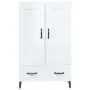 Hochglanzweißes Sperrholz-Sideboard, 70 x 31 x 115 cm von vidaXL, Sideboards - Ref: Foro24-812579, Preis: 89,81 €, Rabatt: %