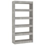 Holzregal/Teiler Holzwerkstoff grau Beton 80x30x166 cm von vidaXL, Bücherregale und Regale - Ref: Foro24-811722, Preis: 66,04...
