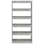 Shelf/divider in gray concrete engineered wood 80x30x166 cm by vidaXL, Bookcases and shelves - Ref: Foro24-811722, Price: 65,...