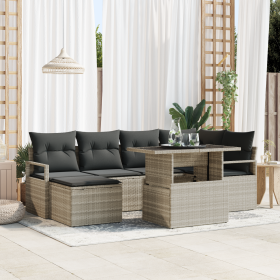 Conjunto de Sofá de Jardín de 7 Piezas con