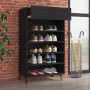 Mueble zapatero de madera contrachapada negro 60x35x105 cm by vidaXL, Shoe racks and shoe organizers - Ref: Foro24-812790, Pr...