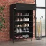 Schwarzer Schuhschrank aus Sperrholz 60x35x105 cm von vidaXL, Schuhregale und Schuhorganisatoren - Ref: Foro24-812790, Preis:...