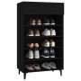 Mueble zapatero de madera contrachapada negro 60x35x105 cm by vidaXL, Shoe racks and shoe organizers - Ref: Foro24-812790, Pr...