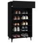 Mueble zapatero de madera contrachapada negro 60x35x105 cm by vidaXL, Shoe racks and shoe organizers - Ref: Foro24-812790, Pr...