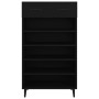 Mueble zapatero de madera contrachapada negro 60x35x105 cm by vidaXL, Shoe racks and shoe organizers - Ref: Foro24-812790, Pr...