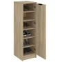Mueble zapatero madera contrachapada roble Sonoma 30x35x100 cm de vidaXL, Zapateros y organizadores de calzado - Ref: Foro24-...
