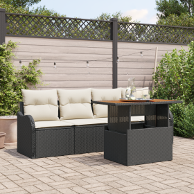 Conjunto de Sofá de Jardín de 5 Piezas con