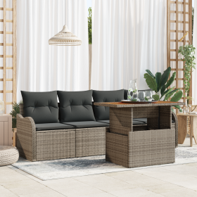 Conjunto de Sofás de Jardín de 5 Piezas con