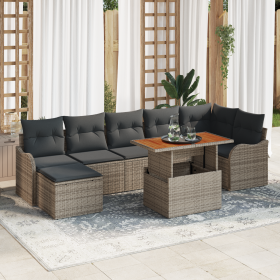 Conjunto de Sofá de Jardín de 8 Piezas con