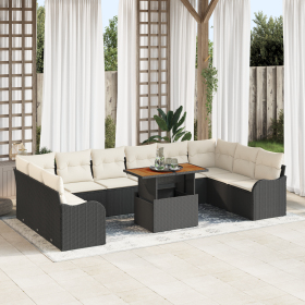 Conjunto de Sofás de Jardín de 11 Piezas con