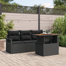 Conjunto de Sofás de Jardín de 5 Piezas con