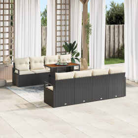 Conjunto de Sofá de Jardín de 9 Piezas con
