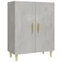 Aparador de madera contrachapada gris hormigón 70x34x90 cm de vidaXL, Aparadores - Ref: Foro24-812100, Precio: 66,26 €, Descu...