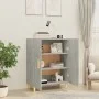Aparador de madera contrachapada gris hormigón 70x34x90 cm de vidaXL, Aparadores - Ref: Foro24-812100, Precio: 66,26 €, Descu...