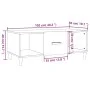 Couchtisch aus weißem Sperrholz, 102 x 50 x 40 cm von vidaXL, Couchtisch - Ref: Foro24-812690, Preis: 62,96 €, Rabatt: %