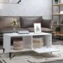 Couchtisch aus glänzend weißem Sperrholz, 90 x 50 x 40 cm von vidaXL, Couchtisch - Ref: Foro24-812669, Preis: 46,48 €, Rabatt: %