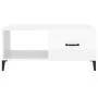 Couchtisch aus glänzend weißem Sperrholz, 90 x 50 x 40 cm von vidaXL, Couchtisch - Ref: Foro24-812669, Preis: 46,48 €, Rabatt: %
