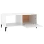 Couchtisch aus glänzend weißem Sperrholz, 90 x 50 x 40 cm von vidaXL, Couchtisch - Ref: Foro24-812669, Preis: 46,48 €, Rabatt: %
