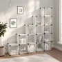 Estantería cubos 15 compartimentos y puertas PP transparente by vidaXL, Shoe racks and shoe organizers - Ref: Foro24-340553, ...