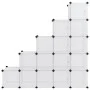Estantería cubos 15 compartimentos y puertas PP transparente by vidaXL, Shoe racks and shoe organizers - Ref: Foro24-340553, ...