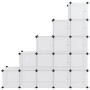 Estantería cubos 15 compartimentos y puertas PP transparente by vidaXL, Shoe racks and shoe organizers - Ref: Foro24-340553, ...