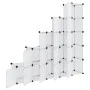 Estantería cubos 15 compartimentos y puertas PP transparente by vidaXL, Shoe racks and shoe organizers - Ref: Foro24-340553, ...
