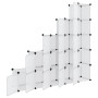 Estantería cubos 15 compartimentos y puertas PP transparente by vidaXL, Shoe racks and shoe organizers - Ref: Foro24-340553, ...