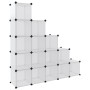 Estantería cubos 15 compartimentos y puertas PP transparente by vidaXL, Shoe racks and shoe organizers - Ref: Foro24-340553, ...