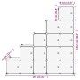 Estantería cubos 15 compartimentos y puertas PP transparente by vidaXL, Shoe racks and shoe organizers - Ref: Foro24-340553, ...
