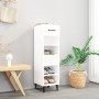 Glossy white plywood shoe cabinet 30x35x105 cm by vidaXL, Shoe racks and shoe organizers - Ref: Foro24-812813, Price: 42,37 €...