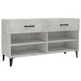 Concrete gray plywood shoe rack furniture 102x35x55 cm by vidaXL, Shoe racks and shoe organizers - Ref: Foro24-812829, Price:...