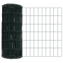 Cerca Euro con 7 Postes 0.6x10 m de Acero Galvanizado Verde | Foro24.es | Tu tienda online para hogar, jardín y más Foro24.es