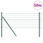 Euro Fence con 13 postes 0.4x50 m Acero Galvanizado Verde de , Paneles de vallas - Ref: Foro24-3350338, Precio: 164,74 €, Des...