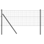 Cerca Euro de con 13 Postes 0.8x25 m de Acero Galvanizado Gris | Foro24.es | Tu tienda online para hogar, jardín y más Foro24.es