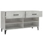 Concrete gray plywood shoe rack furniture 102x35x55 cm by vidaXL, Shoe racks and shoe organizers - Ref: Foro24-812829, Price:...