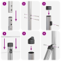 Valla Euro con 7 Postes 1x10 m Acero Galvanizado de , Paneles de vallas - Ref: Foro24-3350486, Precio: 85,86 €, Descuento: %
