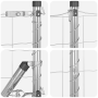 Cerca Euro con 13 Postes 1.2x25 m de Acero Galvanizado | Foro24.es | Tu tienda online para hogar, jardín y más Foro24.es
