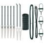 Euro Fence con 7 Postes de Punta 0.6x10 m Acero Galvanizado Verde | Foro24.es | Tu tienda online para hogar, jardín y más Foro24.es