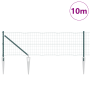 Euro Fence con 7 Postes de Punta 0.6x10 m Acero Galvanizado Verde | Foro24.es | Tu tienda online para hogar, jardín y más Foro24.es