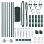 Euro Fence con 7 Postes de Punta 0.6x10 m Acero Galvanizado Verde | Foro24.es | Tu tienda online para hogar, jardín y más Foro24.es