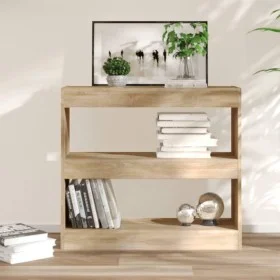 Shelving/space divider Sonoma oak color 80x30x72 cm by vidaXL, Bookcases and shelves - Ref: Foro24-811694, Price: 55,61 €, Di...