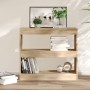 Regal/Raumteiler Sonoma-Eiche Farbe 80x30x72 cm von vidaXL, Bücherregale und Regale - Ref: Foro24-811694, Preis: 56,52 €, Rab...