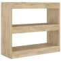 Shelving/space divider Sonoma oak color 80x30x72 cm by vidaXL, Bookcases and shelves - Ref: Foro24-811694, Price: 55,61 €, Di...