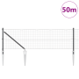 Euro Fence con 13 Púas 0.6x50 m de Acero Galvanizado Gris | Foro24.es | Tu tienda online para hogar, jardín y más Foro24.es