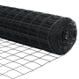 Valla Euro con 13 postes en punta 0.6x25 m de acero galvanizado gris | Foro24.es | Tu tienda online para hogar, jardín y más Foro24.es