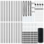 Cerca Euro con 13 Postes de Puntera 0.4x50 m Acero Galvanizado Gris de , Paneles de vallas - Ref: Foro24-3350714, Precio: 287...