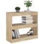 Regal/Raumteiler Sonoma-Eiche Farbe 80x30x72 cm von vidaXL, Bücherregale und Regale - Ref: Foro24-811694, Preis: 56,52 €, Rab...
