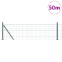 Cerca Euro de con 13 Postes Flangados 0.4x50 m de Acero Galvanizado de , Paneles de vallas - Ref: Foro24-3350868, Precio: 218...