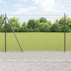 Cerca Euro de con 7 Postes Flangados 1.5x10 m Acero Galvanizado de , Paneles de vallas - Ref: Foro24-3350921, Precio: 116,32 ...